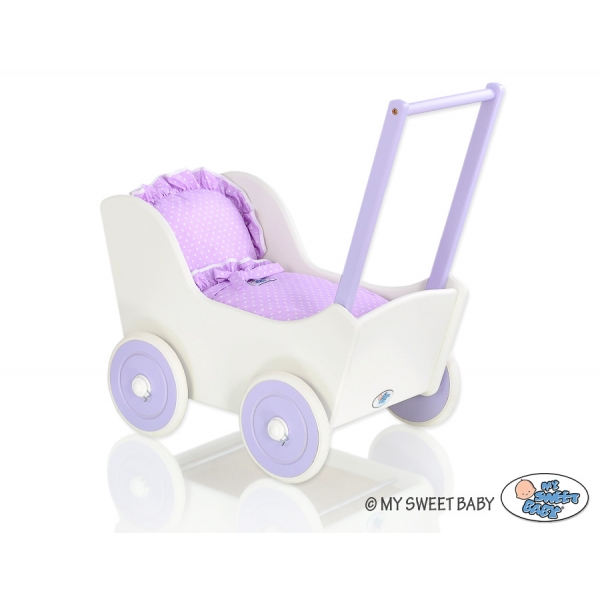 Puppenwagen Mila Weiß Lila 95025-534
