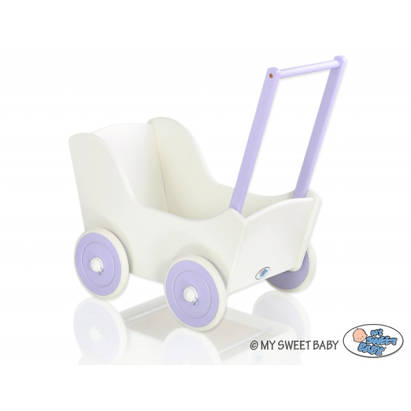 Puppenwagen Mila Weiß Lila 95025