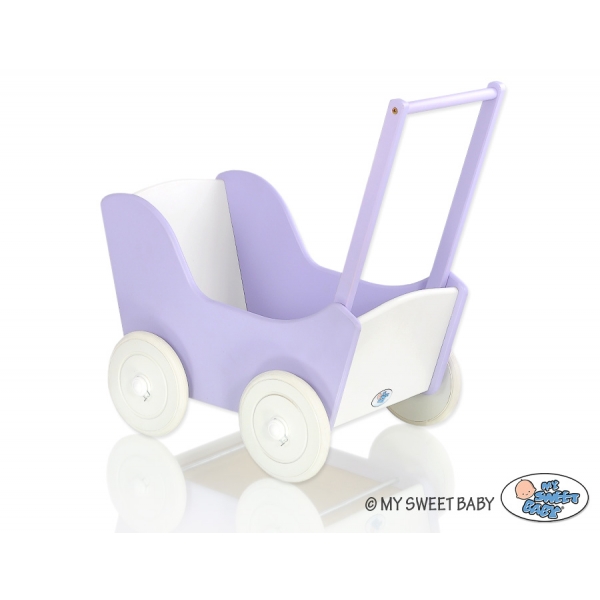 Puppenwagen Mila Weiß Lila 95026