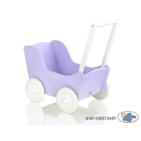 Puppenwagen Mila Weiß Lila 95027