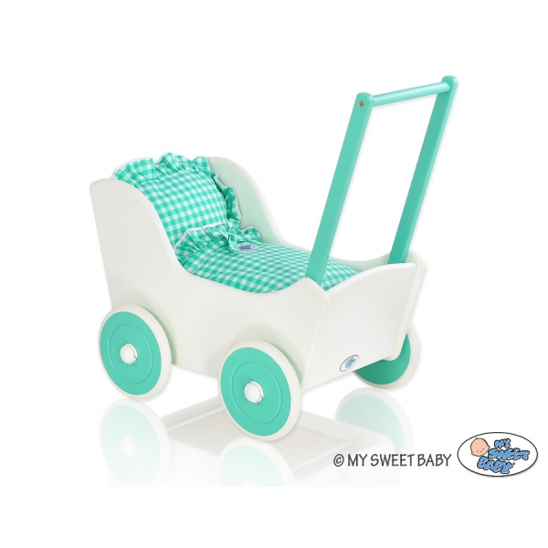 Puppenwagen Mila Weiß Minze 25025-621