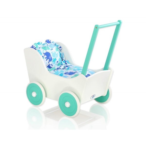 Puppenwagen Mila Weiß Minze 25025-734