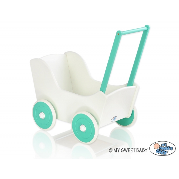 Puppenwagen Mila Weiß Minze 25025