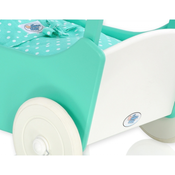 Puppenwagen Mila Weiß Minze 25026-585