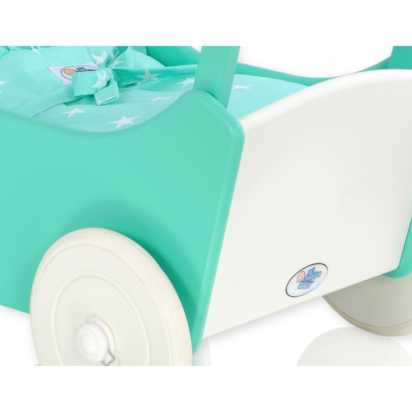 Puppenwagen Mila Weiß Minze 25026-717