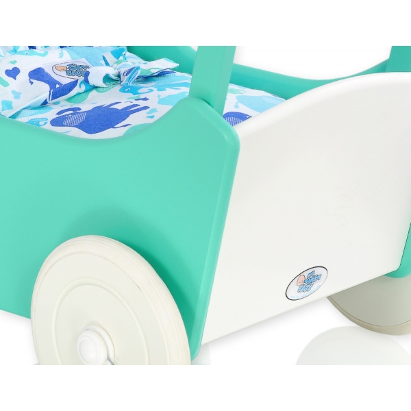 Puppenwagen Mila Weiß Minze 25026-734
