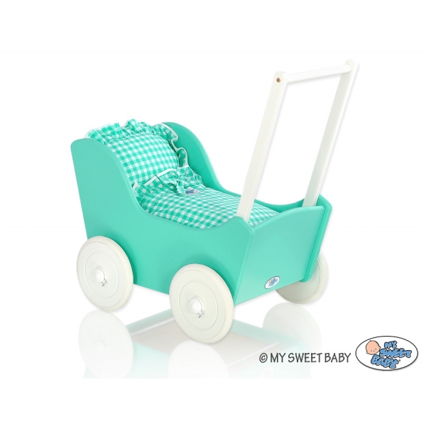 Puppenwagen Mila Weiß Minze 25027-621