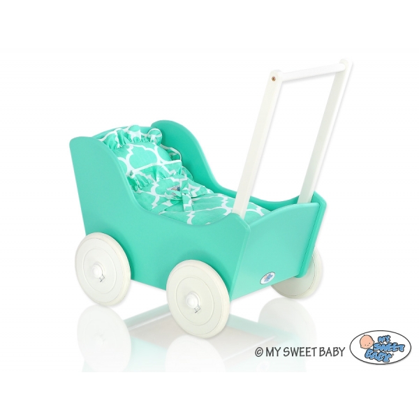 Puppenwagen Mila Weiß Minze 25027-724