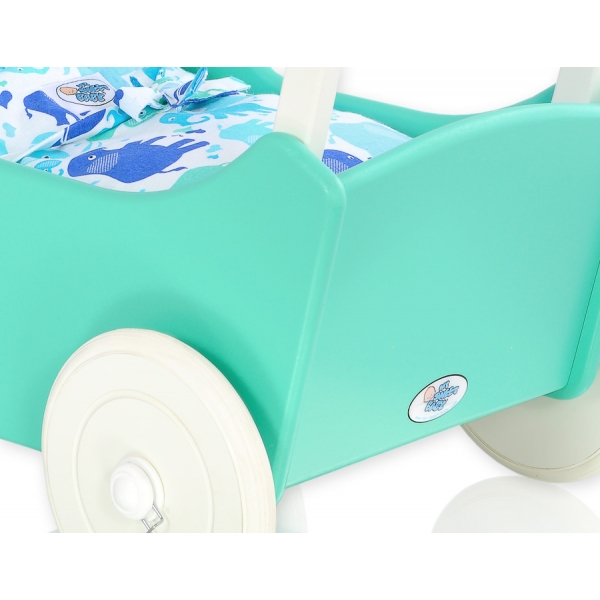 Puppenwagen Mila Weiß Minze 25027-734