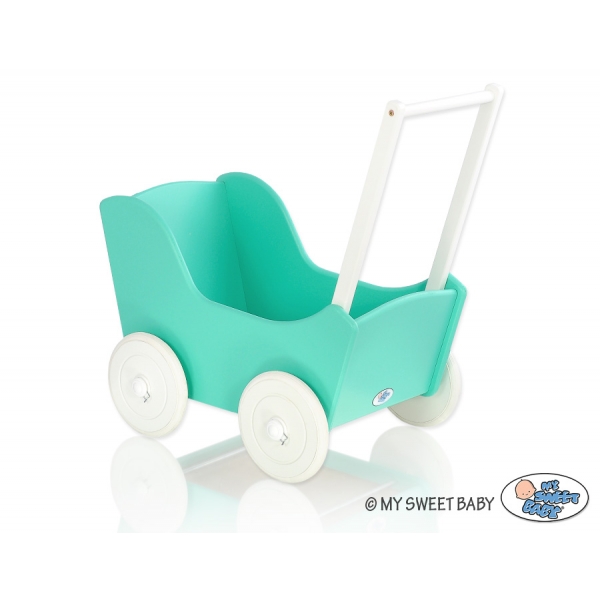 Puppenwagen Mila Weiß Minze 25027