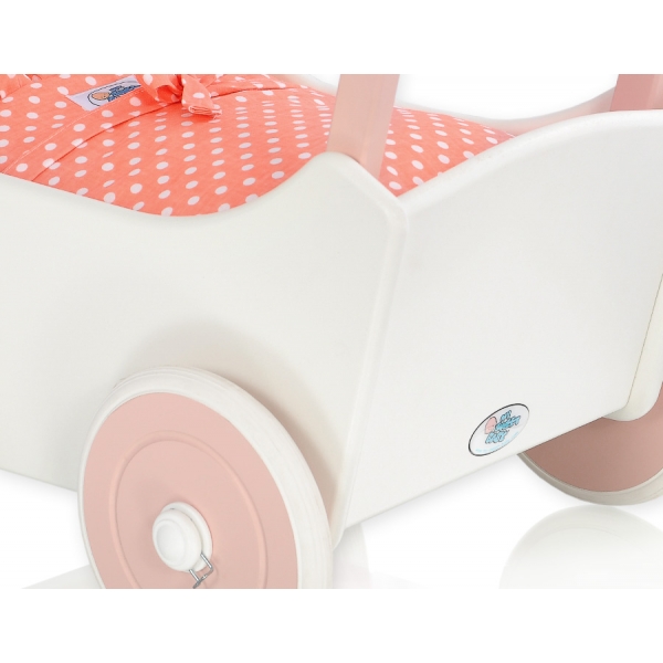 Puppenwagen Mila Weiß Puderrosa 15025-761