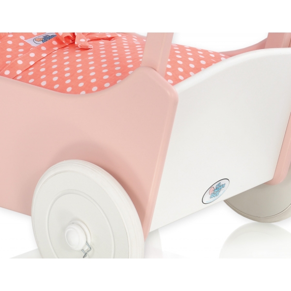 Puppenwagen Mila Weiß Puderrosa 15026-761