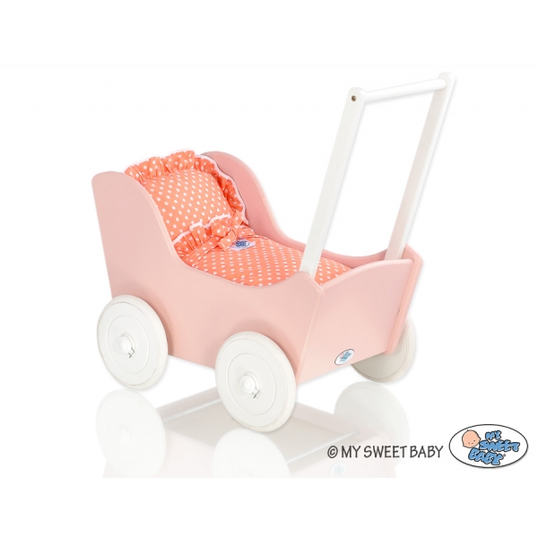 Puppenwagen Mila Weiß Puderrosa 15027-761