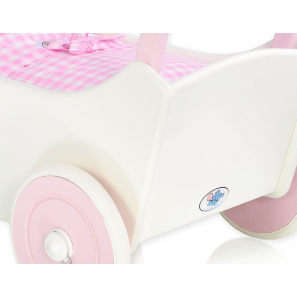 Puppenwagen Mila Weiß Rosa 85025-384
