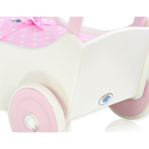 Puppenwagen Mila Weiß Rosa ab 1 Jahr 85025-553