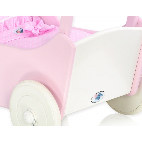 Puppenwagen Mila Weiß Rosa 85026-530