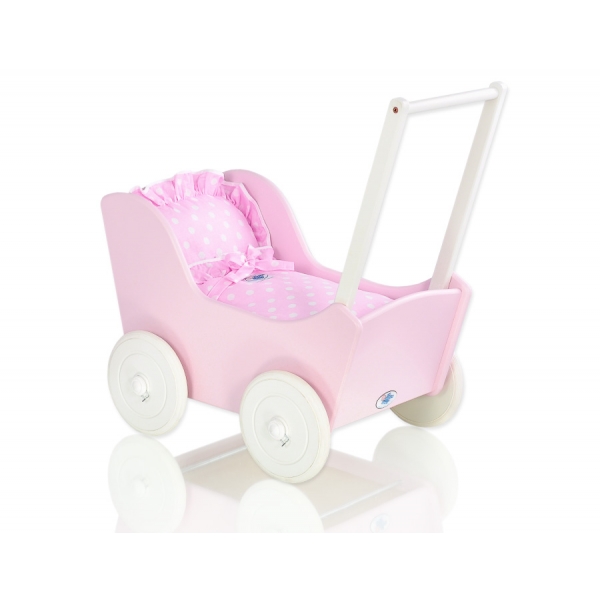 Puppenwagen Mila Weiß Rosa 85027-553