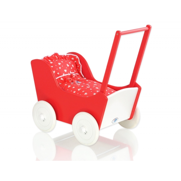 Puppenwagen Mila Weiß Rot 125026-771