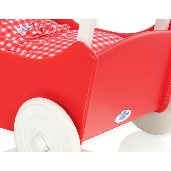 Puppenwagen Mila Weiß Rot 125027-385