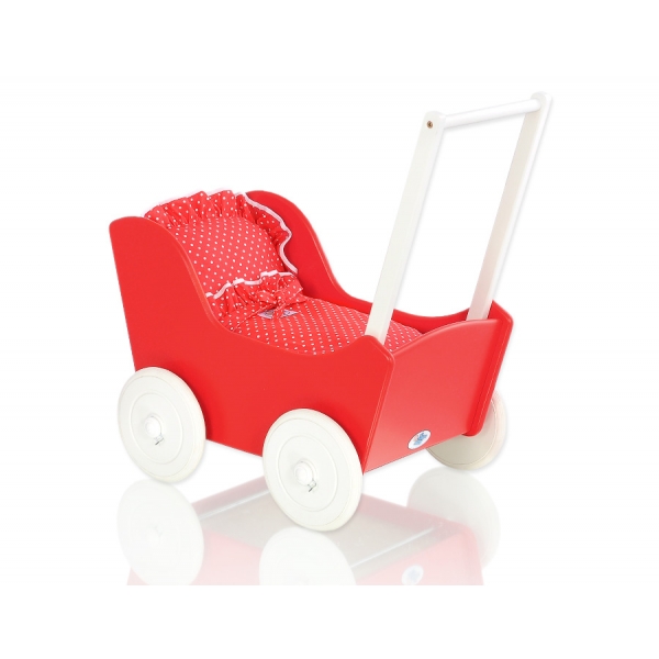 Puppenwagen Mila Weiß Rot 125027-763