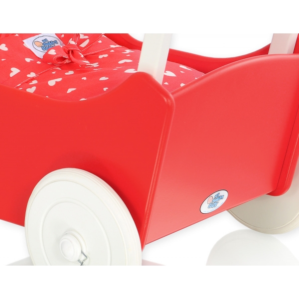 Puppenwagen Mila Weiß Rot 125027-771