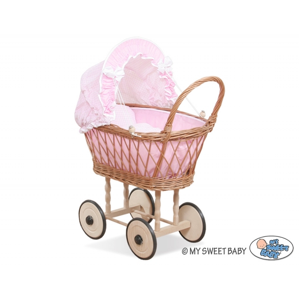Puppenwagen Weidenkorb Korbgeflecht