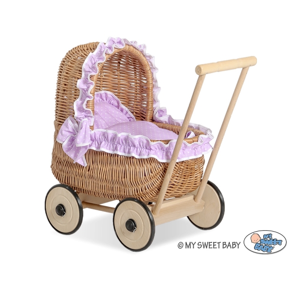 Puppenwagen Weidenkorb
