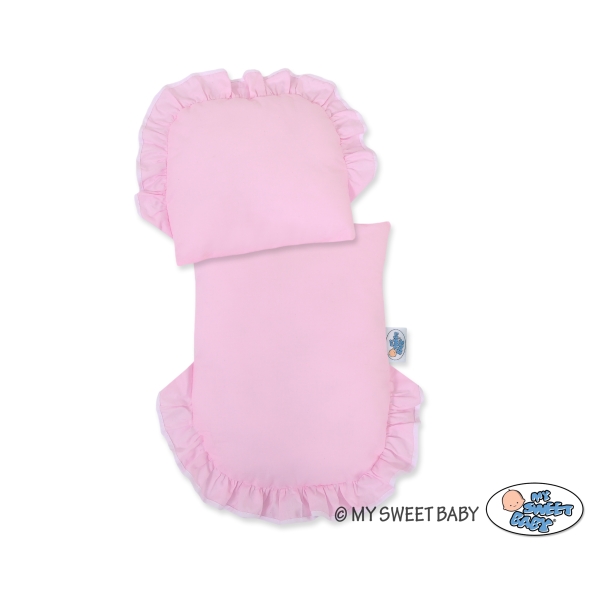 Puppenwagen Weide Grau Bettwäsche Pink nr 61703-517