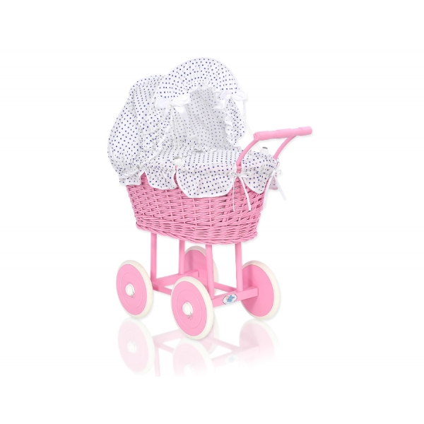 Neu Vintage Puppenwagen Weidenkorb