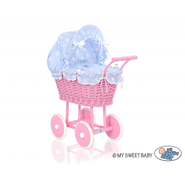 Rosa Vintage Puppenwagen