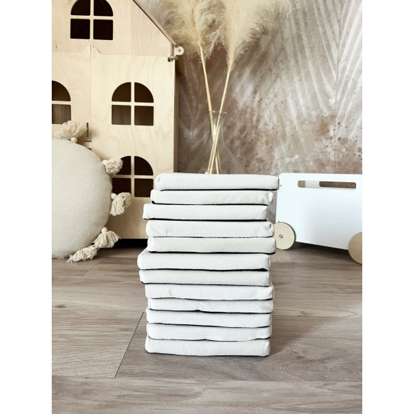 Schaumstoff Bausteine Spielset Creme
