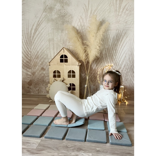 Schaumstoff Bausteine Spielset Creme