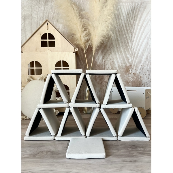 Schaumstoff Bausteine Spielset Creme