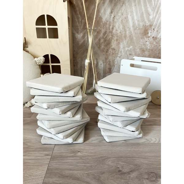 Schaumstoff Bausteine Spielset Creme