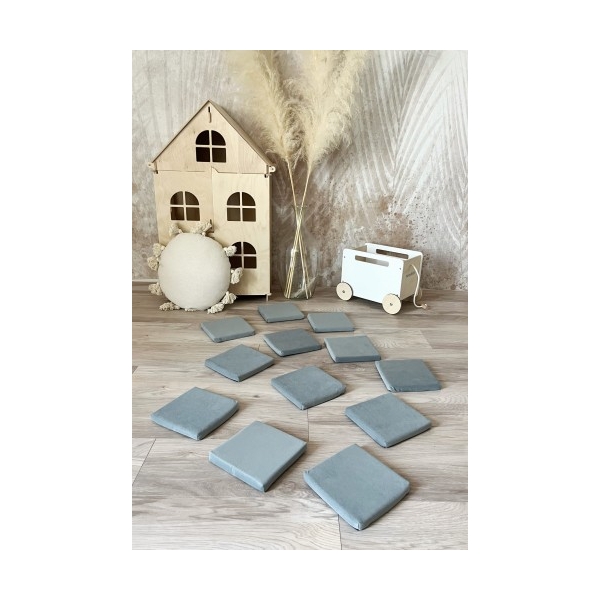 Schaumstoff Bausteine Spielset Grau