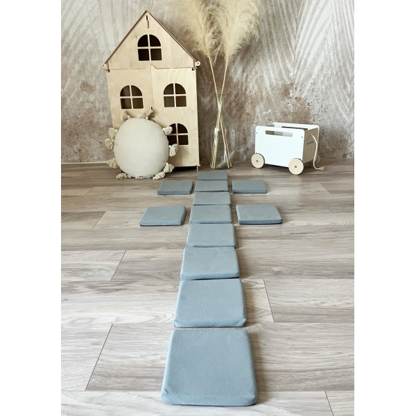 Schaumstoff Bausteine Spielset Grau