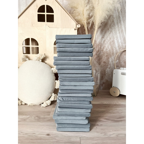 Schaumstoff Bausteine Spielset Grau