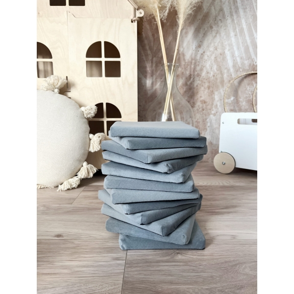 Schaumstoff Bausteine Spielset Grau