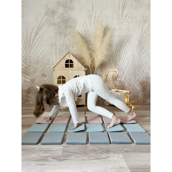 Schaumstoff Bausteine Spielset Grau