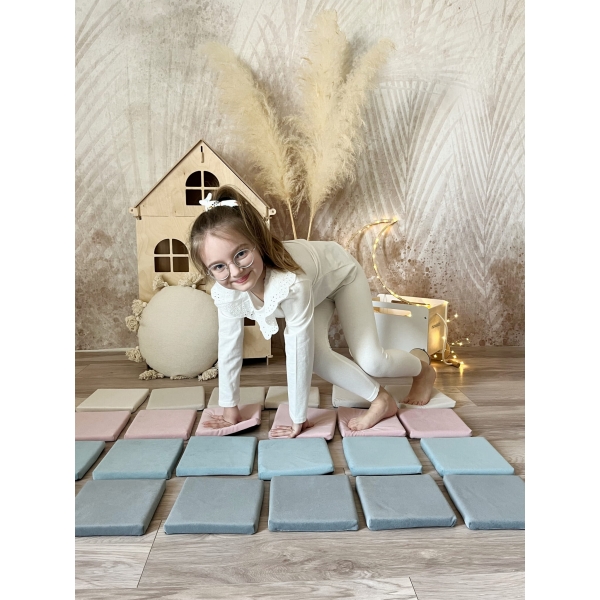 Schaumstoff Bausteine Spielset Grau