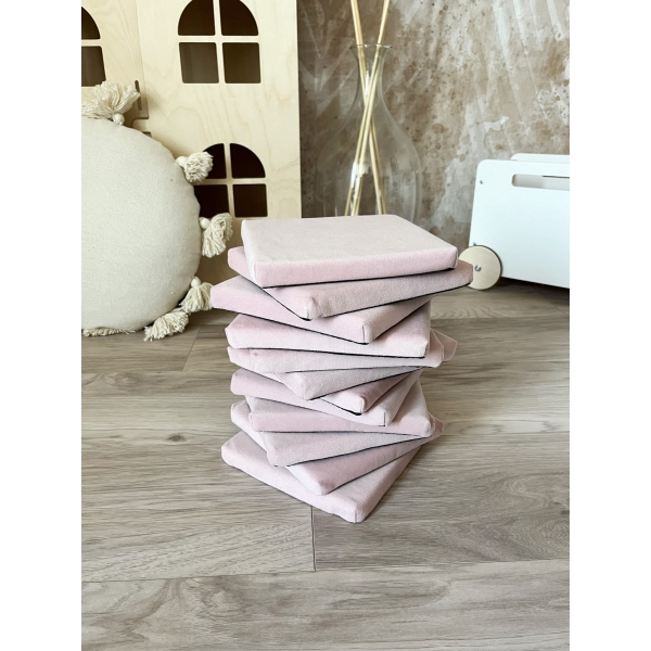 Schaumstoff Bausteine Spielset Puderrosa