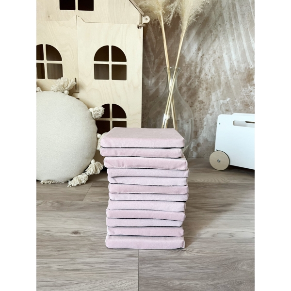 Schaumstoff Bausteine Spielset Puderrosa