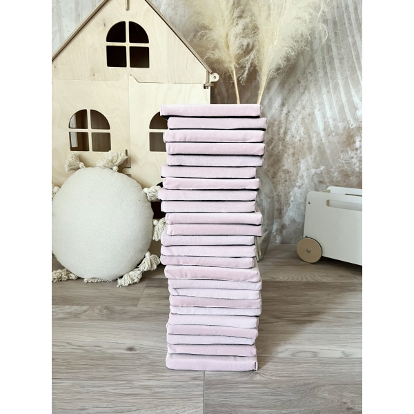 Schaumstoff Bausteine Spielset Puderrosa