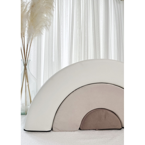 Schaumstoff Spielset Regenbogen Beige