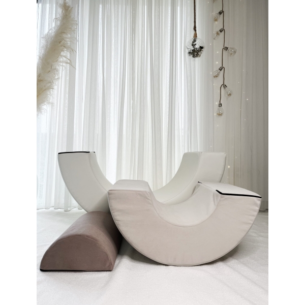 Schaumstoff Spielset Regenbogen Beige