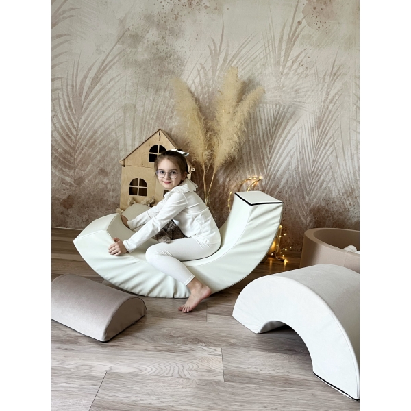 Schaumstoff Spielset Regenbogen Beige