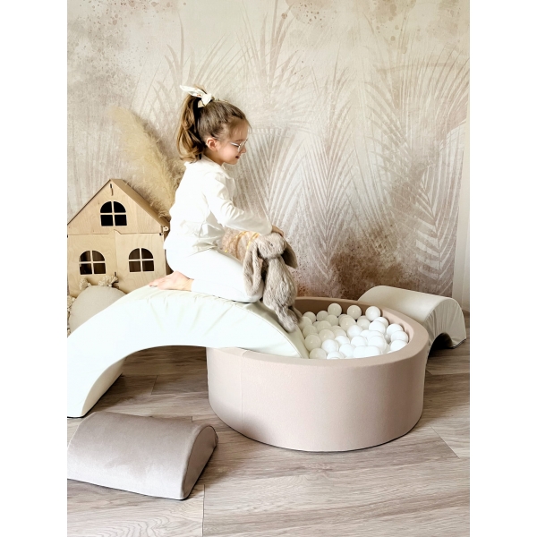 Schaumstoff Spielset Regenbogen Beige