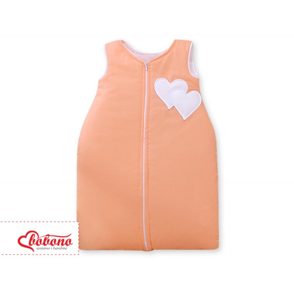 Schlafsack für Baby - Hängende Herzen orange