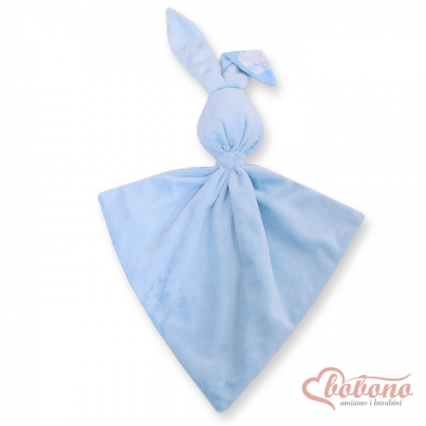 Schmusehase für Baby Doppelseitig Häschen - Simple blaue Eulen