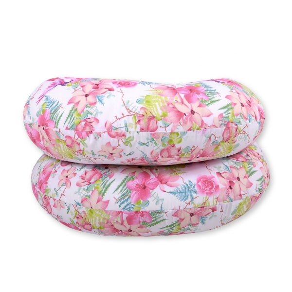 Schwangerschaftskissen C Form - Kolibri in Blumen